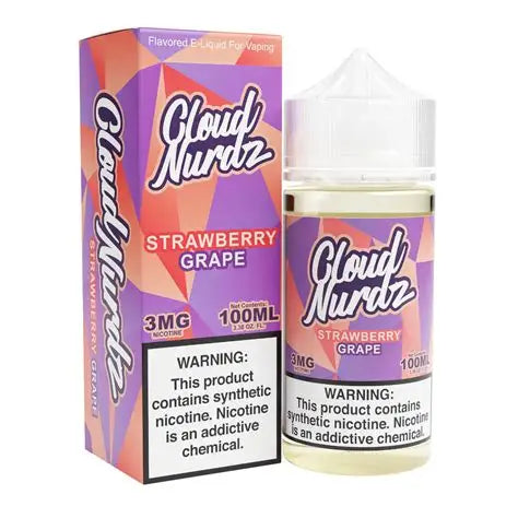 CLOUD NURDZ GRAPE STWBRY 3MG 100ML