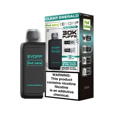 SVOPP POD JUICE CLEAR EMERALD 30K|818534910012|Pack Of|5