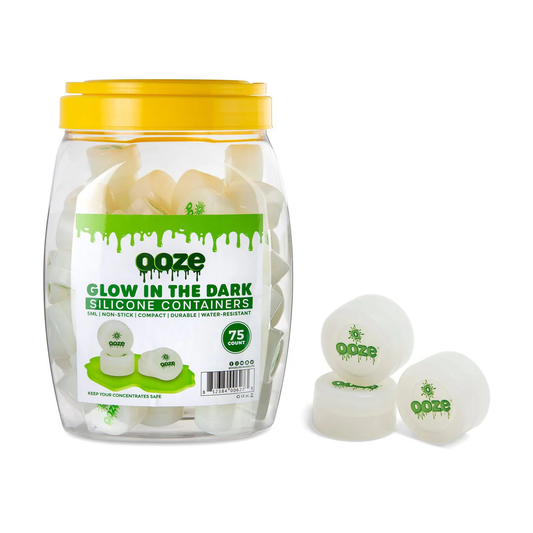 OOZE SILICONE CONTAINER GLOW IN DARK 75CT