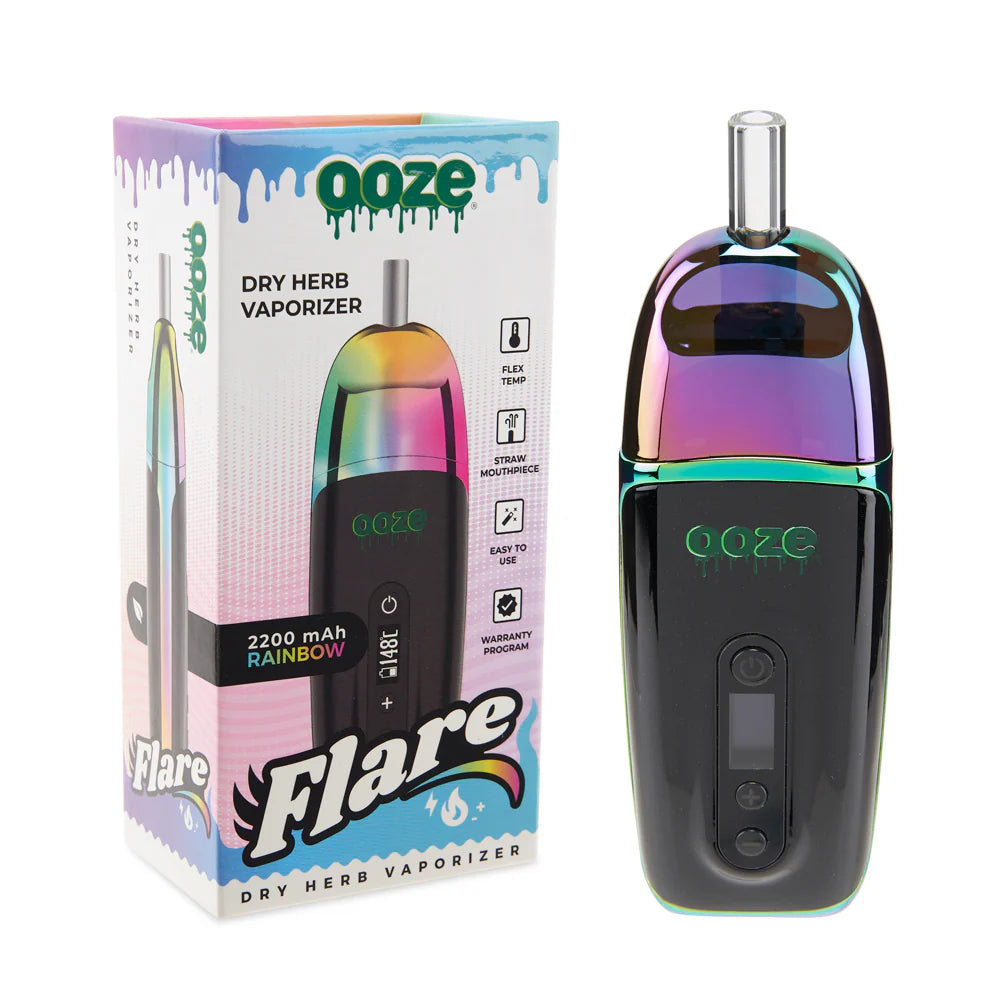 OOZE FLARE DRY HERB VAPORISER RAINBOW 2200MAH