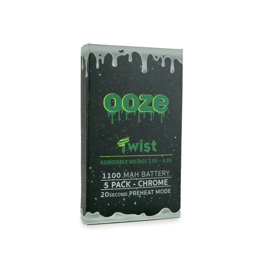OOZE 5 PACK TWIST CHROME OOZ112 1100MAH