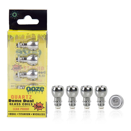 OOZE QUARTZ COIL DOME DUAL  OOZ-350 5CT