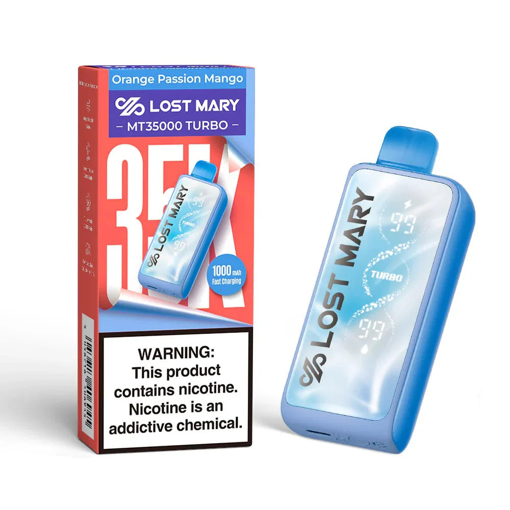 LOST MARY MT 35K|LOST MARY MT ORANGE PASSION MANGO 35K|5056716406945|Pack of 5