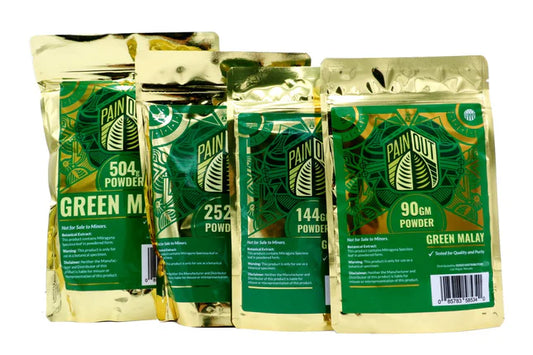PAIN OUT GREEN MALAY KRATOM POWDER 90GM