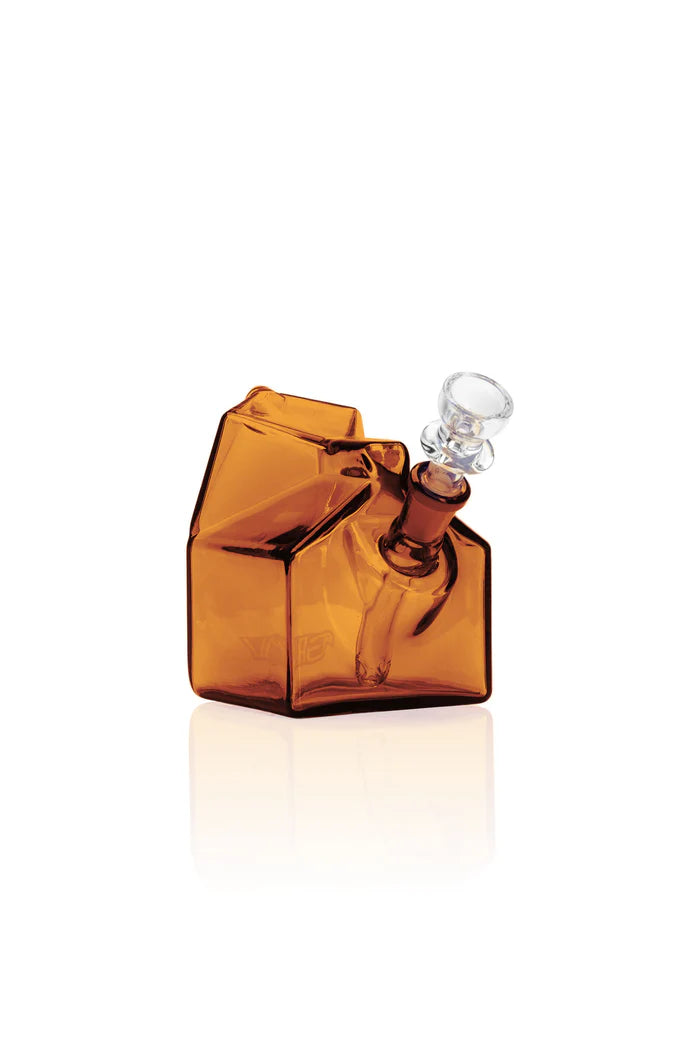 GRAV MILK CARTON BUBBLER AMBER