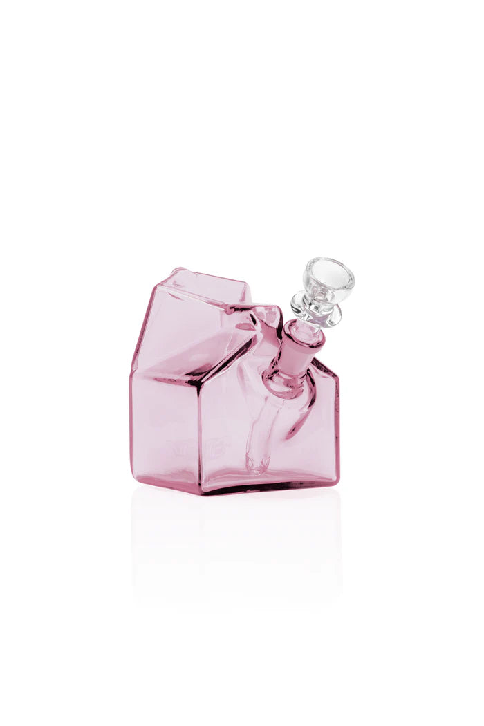 GRAV MILK CARTON BUBBLER PINK