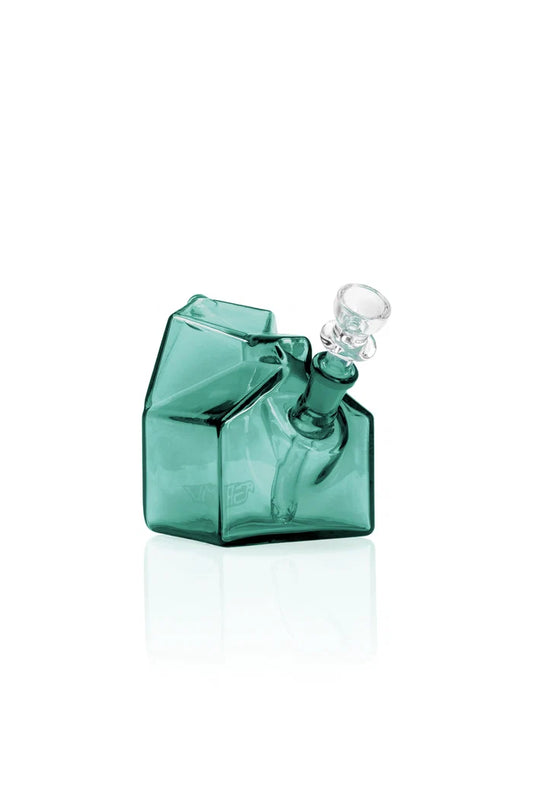 GRAV MILK CARTON BUBBLER ASSRTD COLRS LAKE GREEN