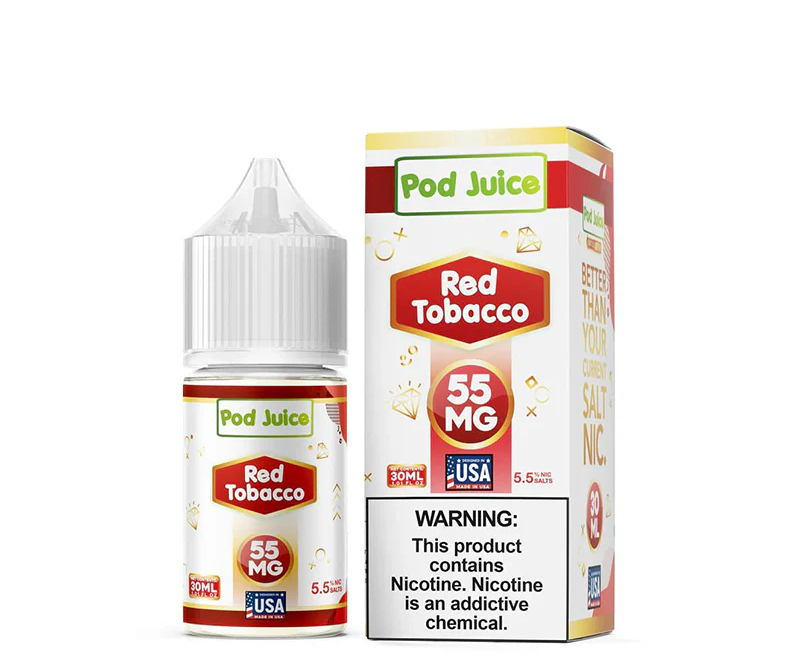POD JUICE SALT RED TOBACCO 55MG 30ML