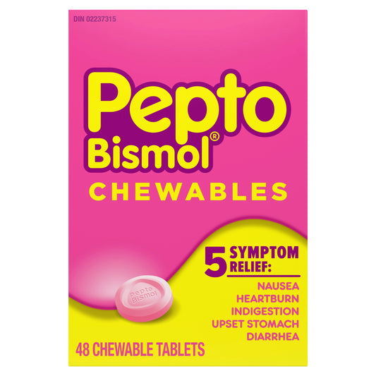 Pepto Bismol Chewable Single Pack Blister 12 x 1 12cs|655708119037|Pack Of|6