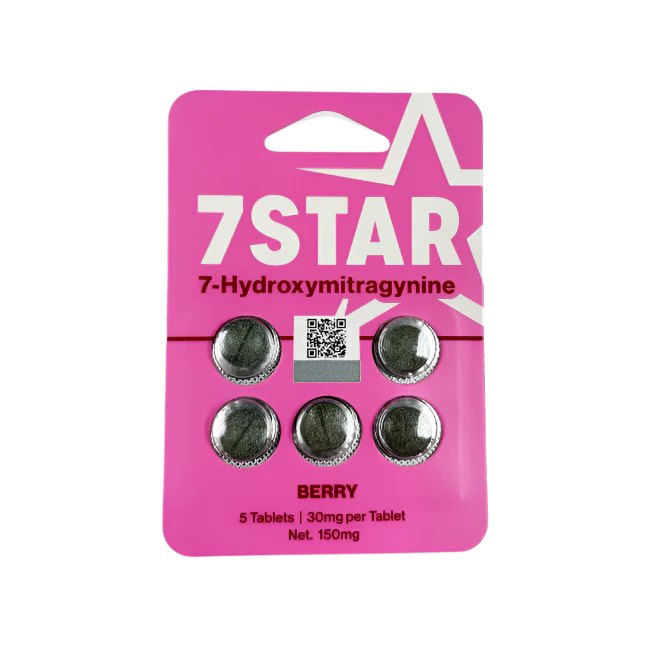 7 STAR HYDROXYMITRAGYNINE BERRY 5CT 30MG