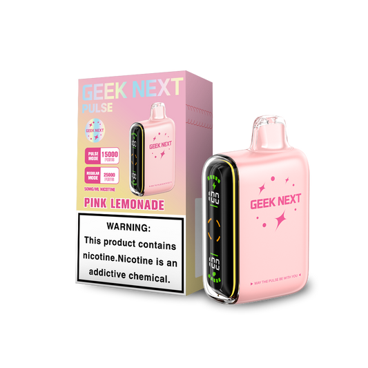 GEEK NEXT PULSE 25K|GEEK NEXT PULSE PINK LEMONADE 25K|6917673166725|Pack of 5