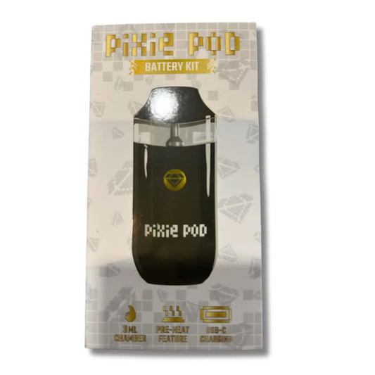 PIXIE POD BATTERY KIT BLACK 3ML