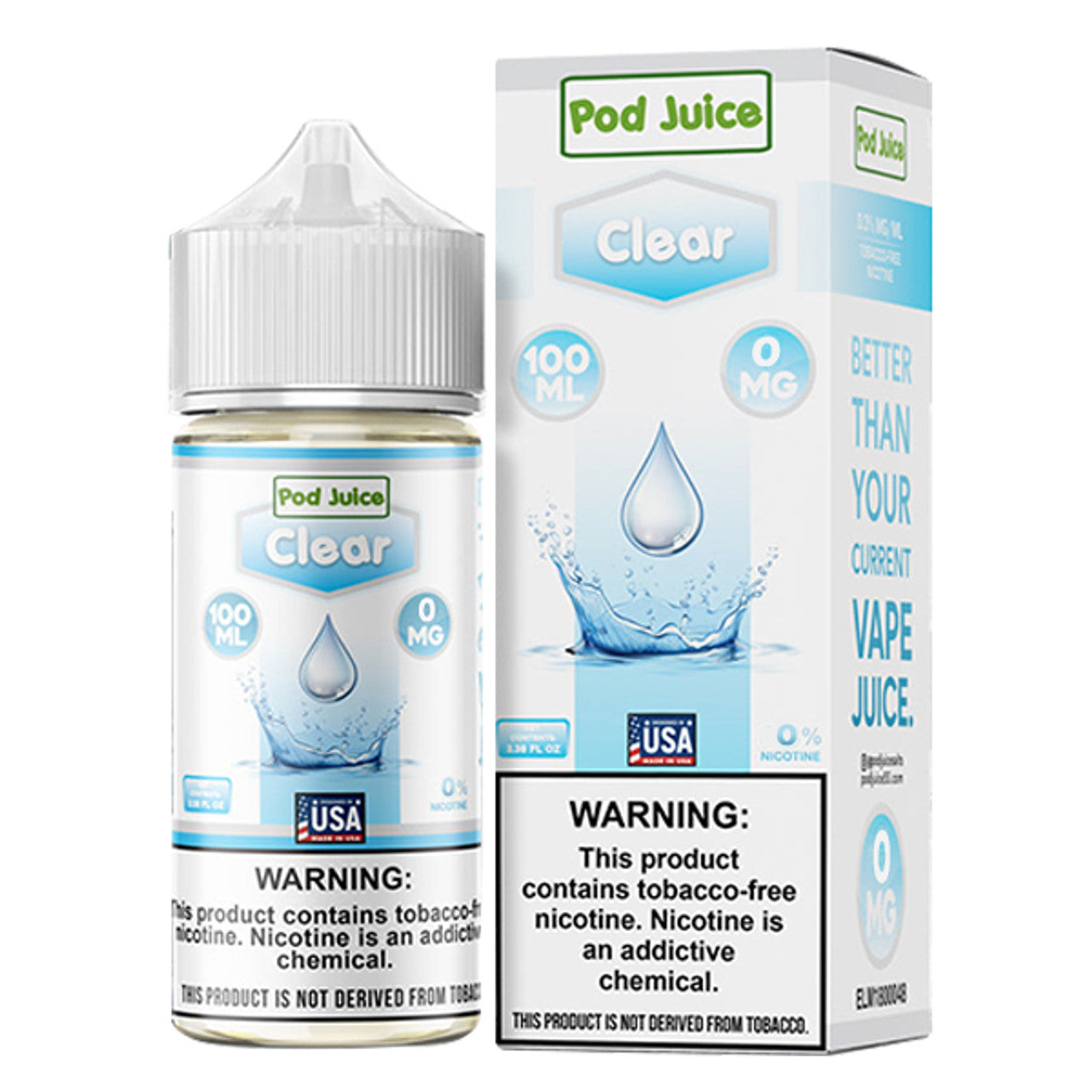 POD JUICE CLEAR 0MG 100ML