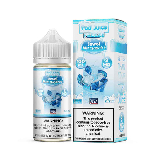 POD JUICE JEWEL MINT SAPPHIRE FREEZE 100ML 3MG