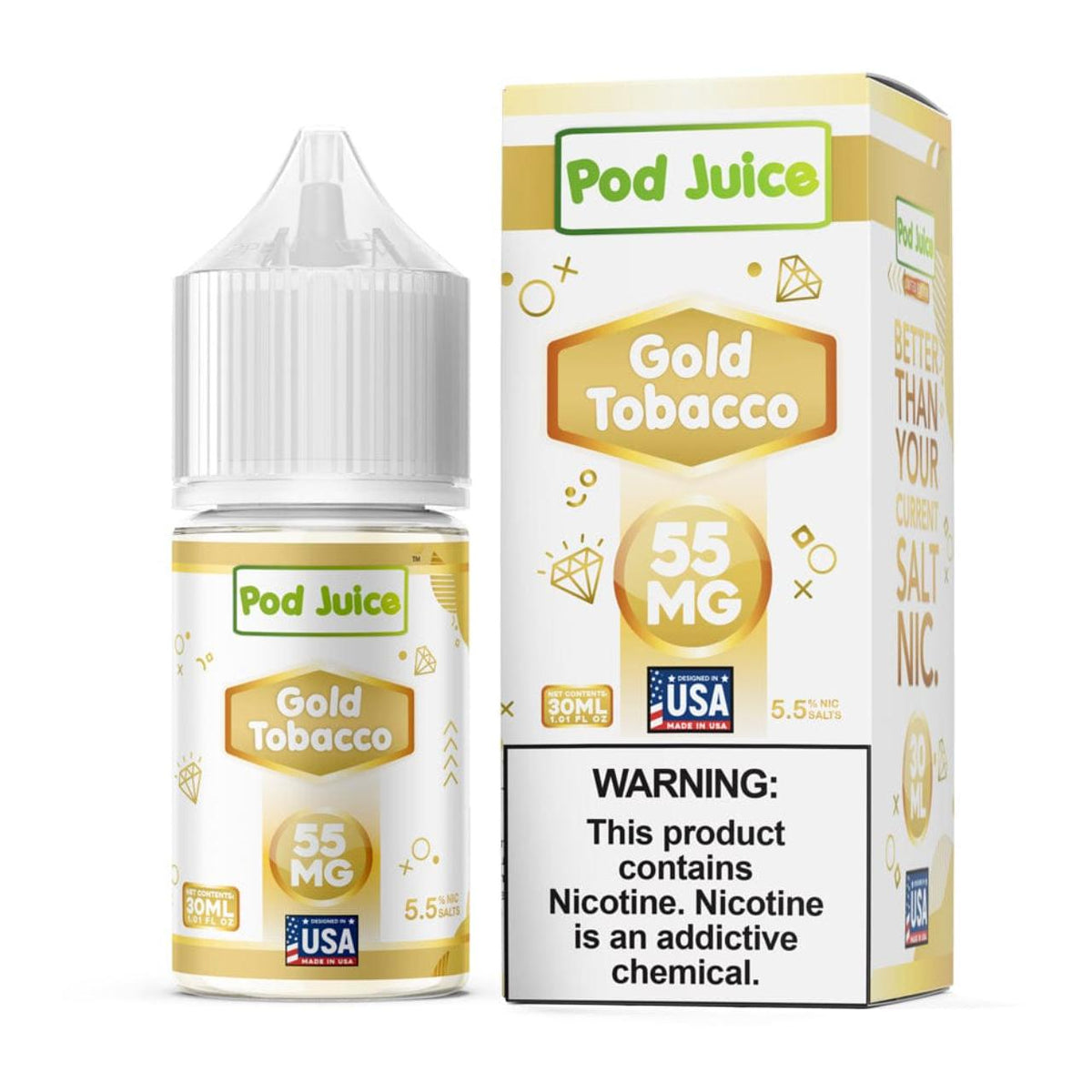 POD JUICE GOLD TOBACCO 55MG 30ML