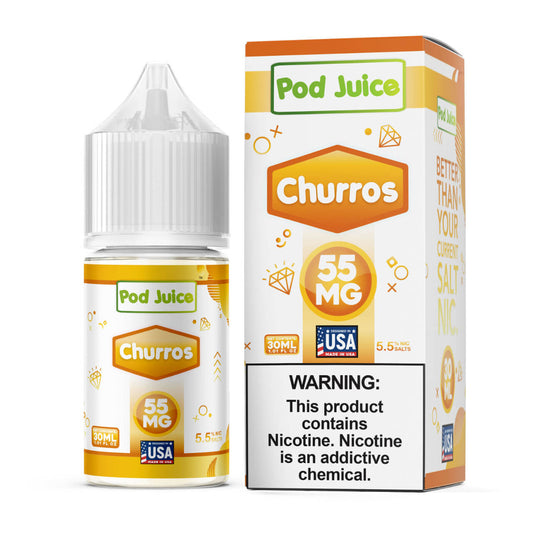 POD JUICE SALT CHURROS 55MG 30ML