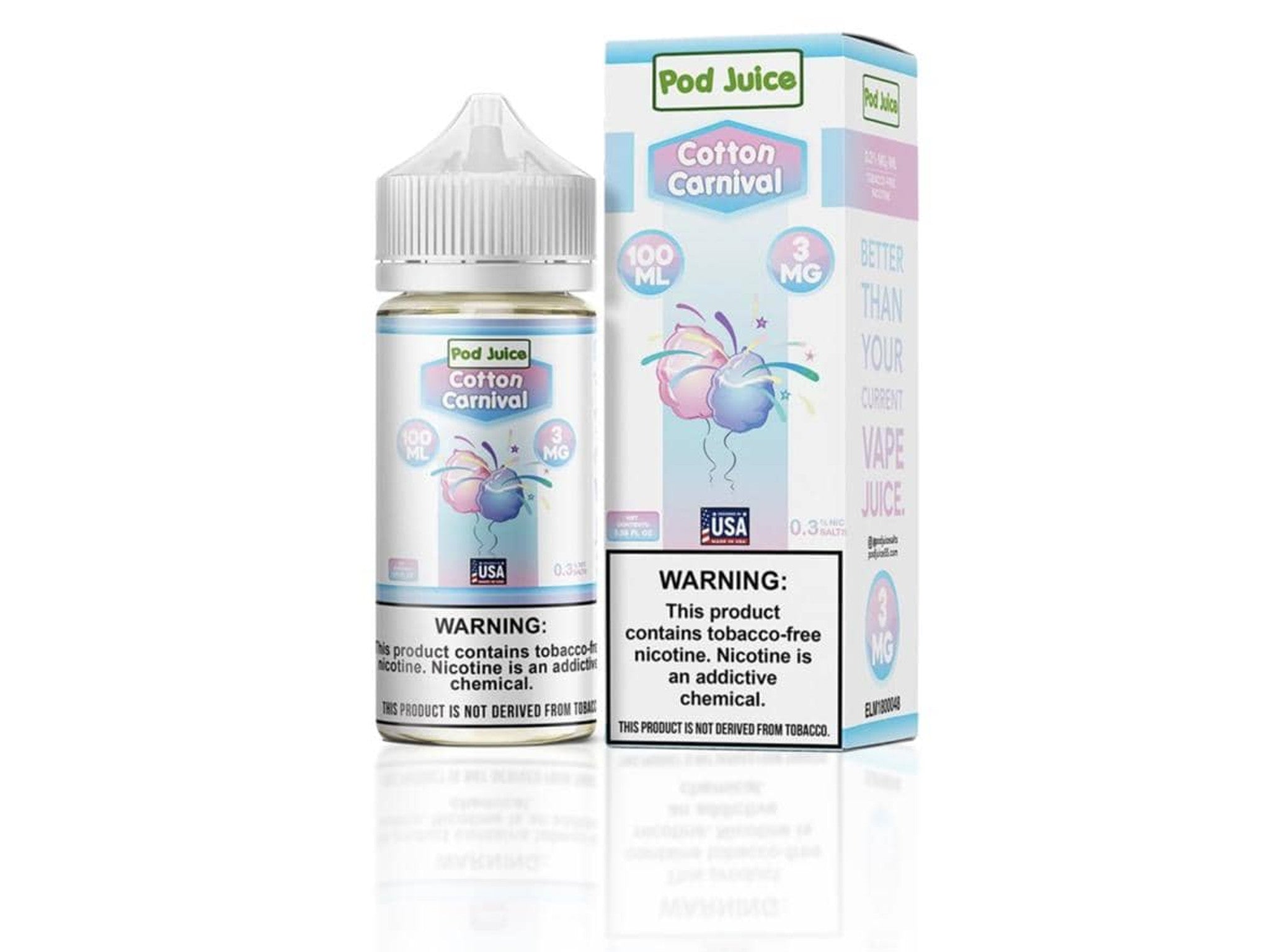 POD JUICE COTTON CLOUDS 100ML 3MG