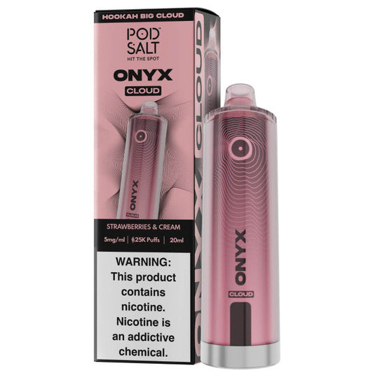 POD SALT ONYX CLOUD STRAWBERRIES AND CREAM 25K