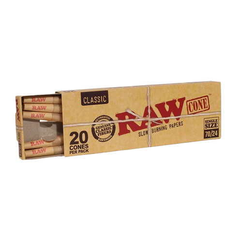 RAW CLASSIC NATURAL 70MM PROLL 12CT