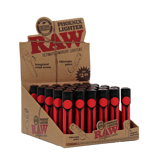 RAW PHOENIX LIGHTER RED 30CT