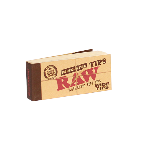 RAW PERFORATED WIDE TIPS 50CT