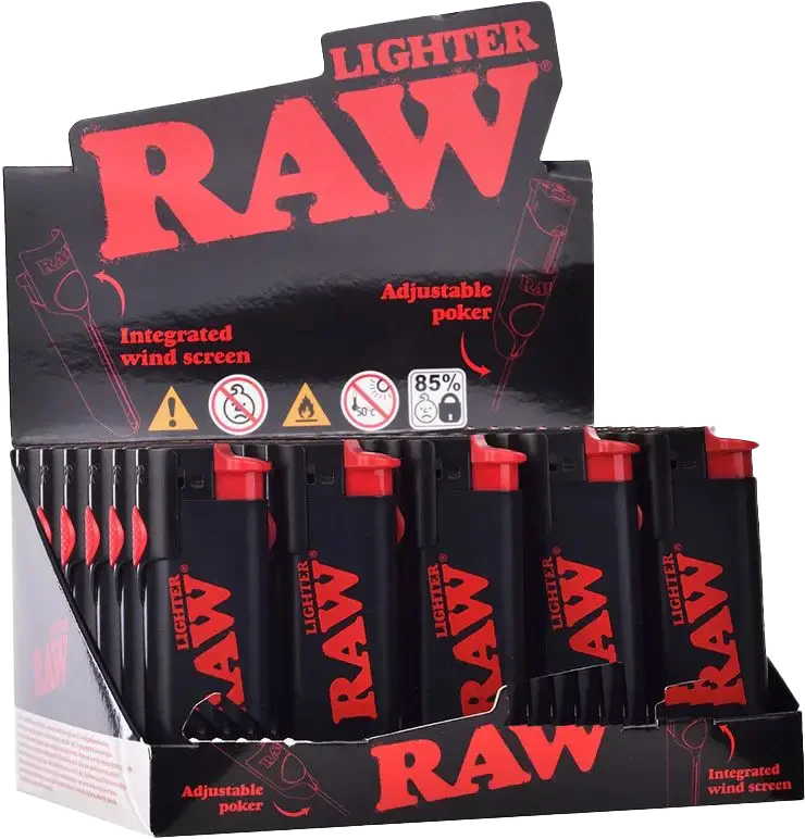 RAW PHOENIX LIGHTER BLACK 30PK