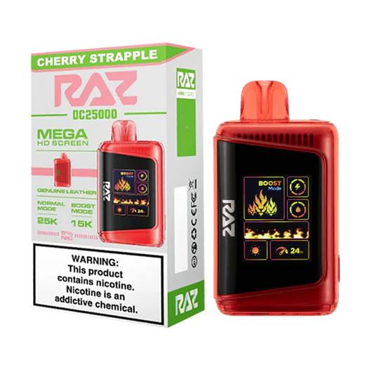 RAZ DC 25k PUFFS|CHERRY STRAPPLE|6975984057088|Pack of 5