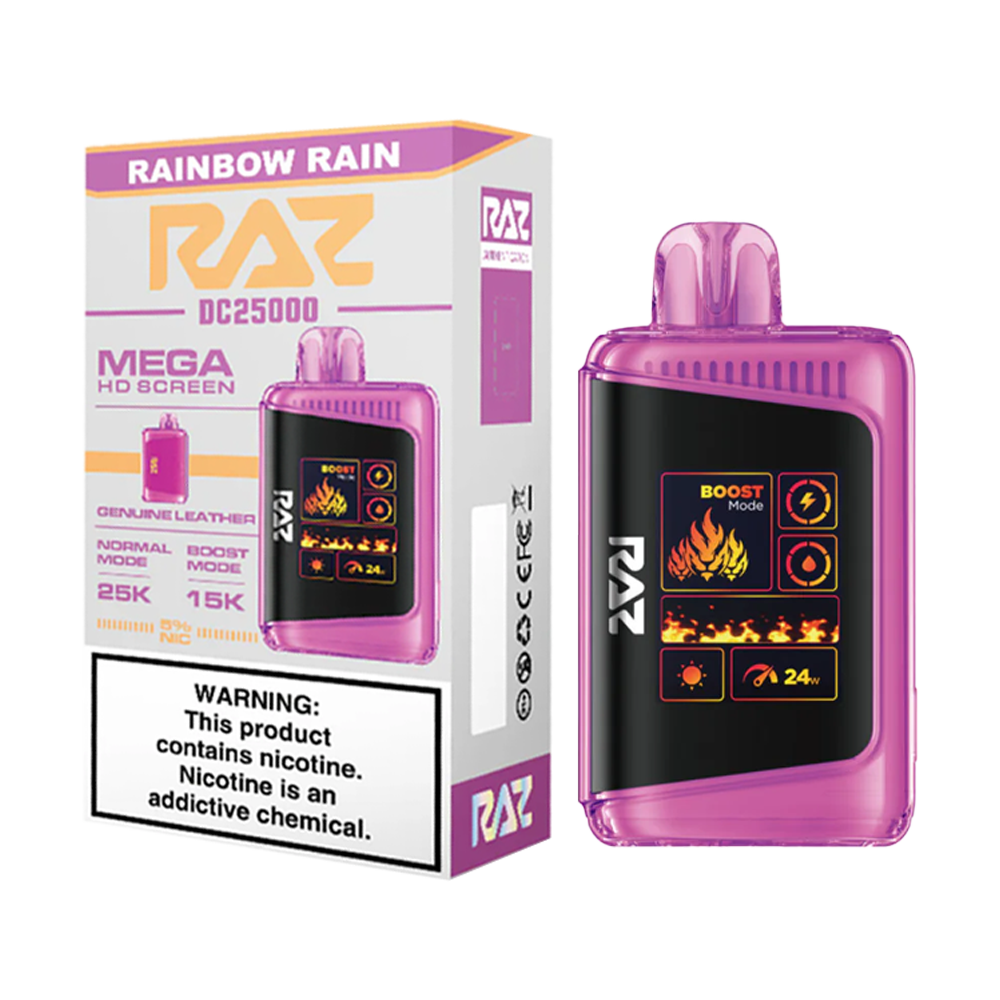 RAZ DC 25k PUFFS|RAINBOW RAIN|6975984059310|Pack of 5