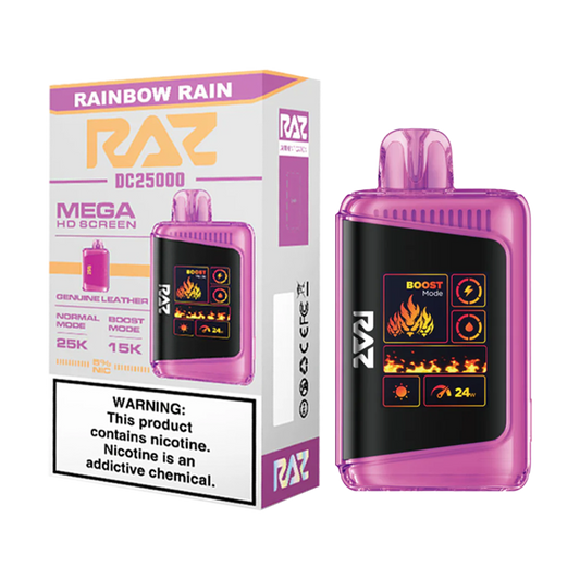 RAZ DC 25k PUFFS|RAINBOW RAIN|6975984059310|Pack of 5