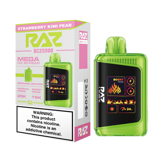 RAZ DC 25k PUFFS|STRAWBERRY KIWI PEAR|6975984059334|Pack of 5