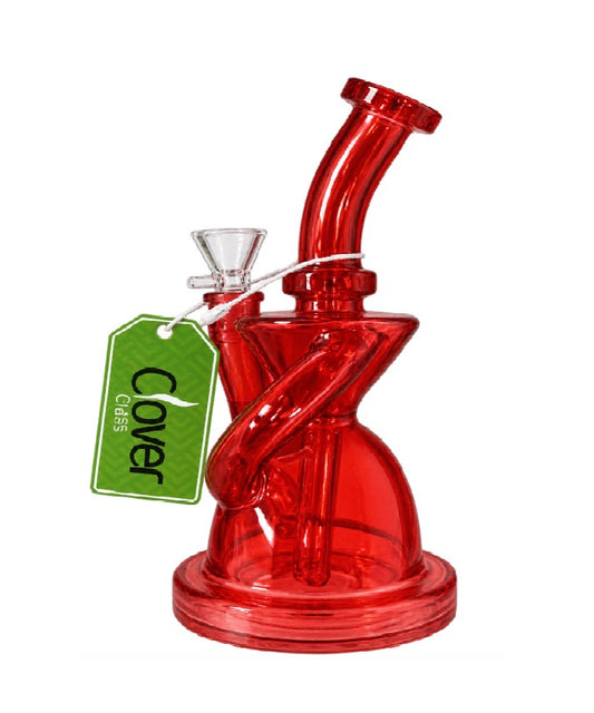 WP CLOVER GLASS RECYCLER RED WPE-1040 ASSTD 6"