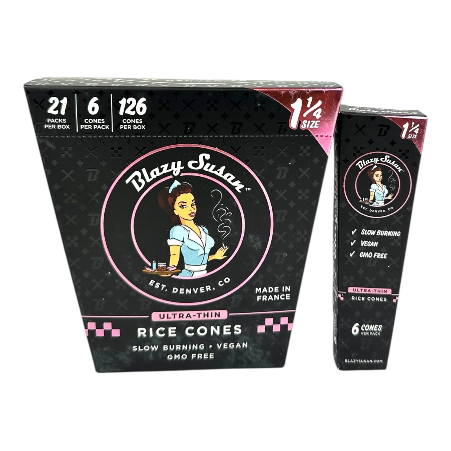 BLAZY SUSAN ULTRA THIN RICE CONE 1 1/4 21CT