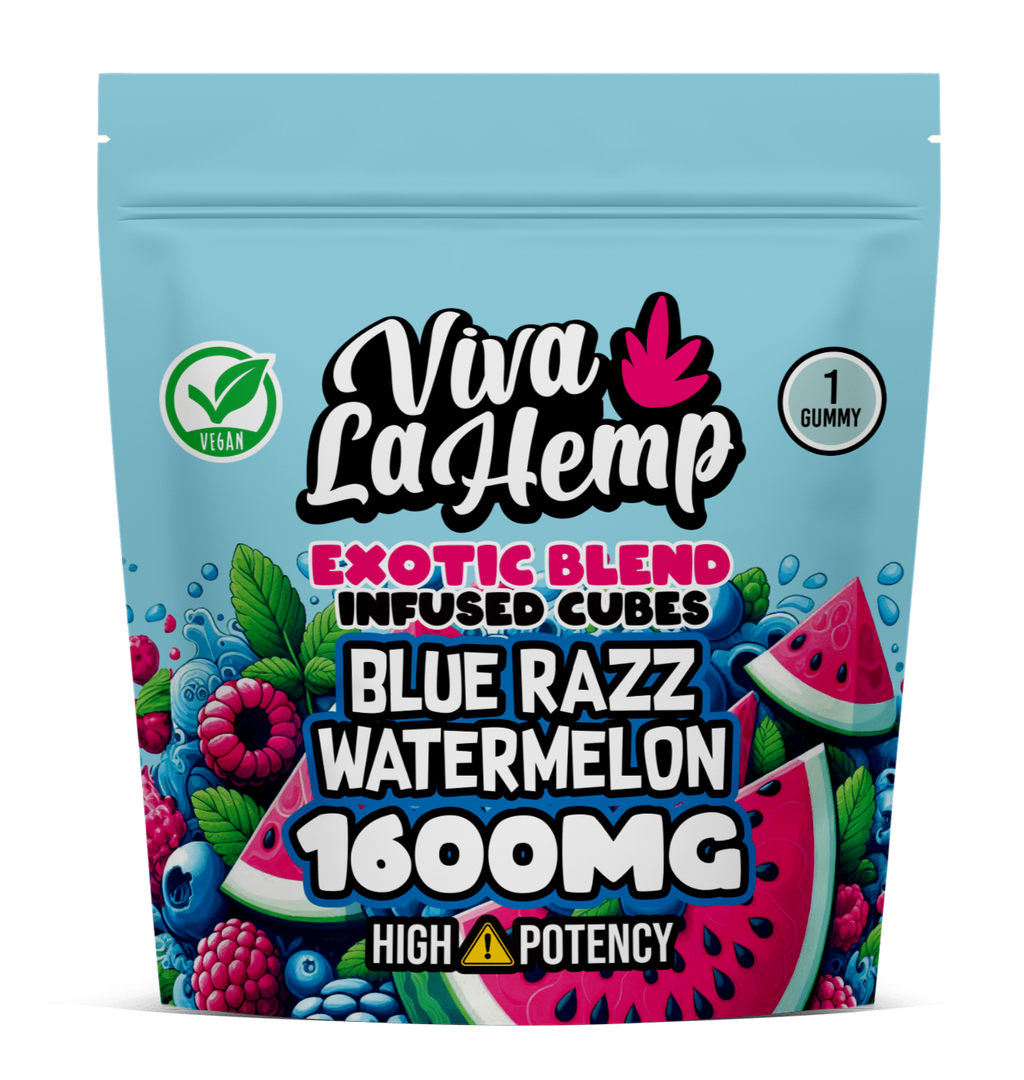 VIVA LA HEMP EXOTIC GUMY BLUERAZZ WTRMLON 16000MG