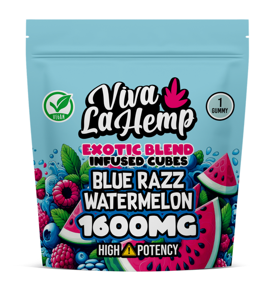 VIVA LA HEMP EXOTIC GUMY BLUERAZZ WTRMLON 16000MG
