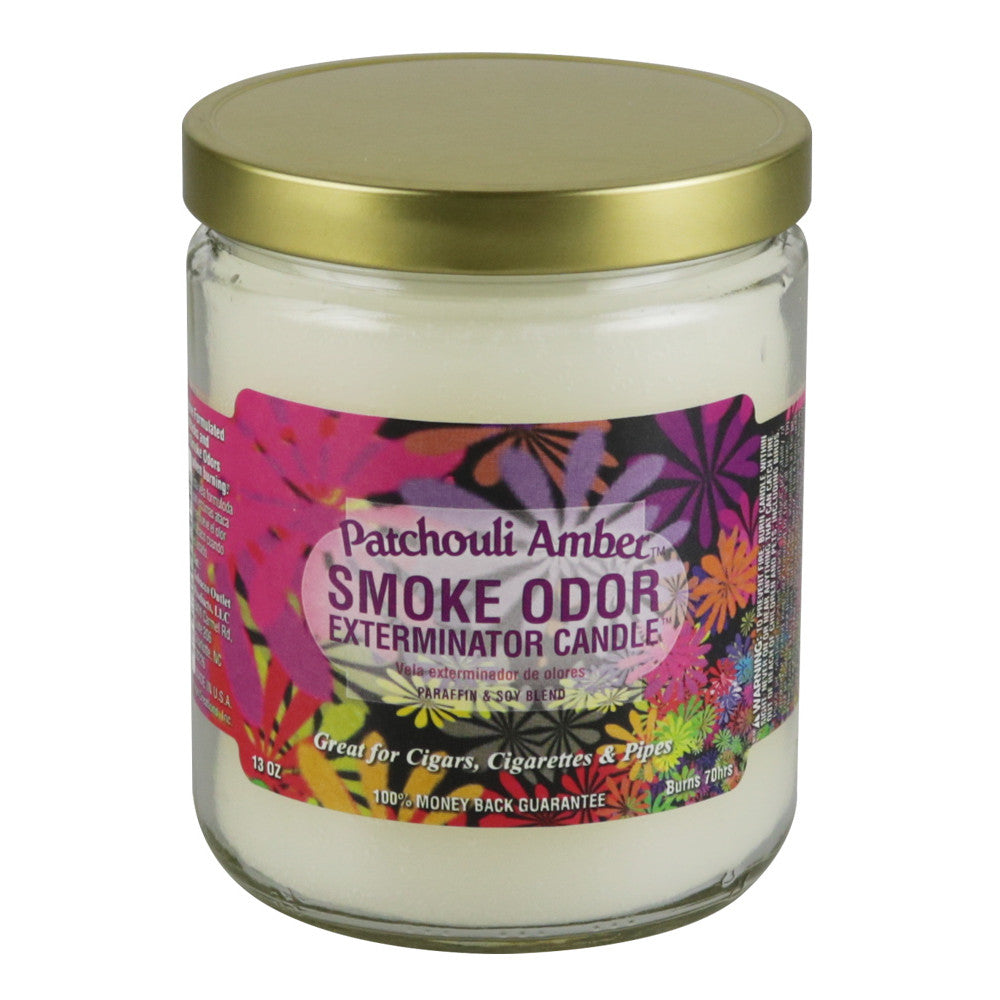 SMOKE ODOR CNDL PATCHOULI AMBER 13OZ