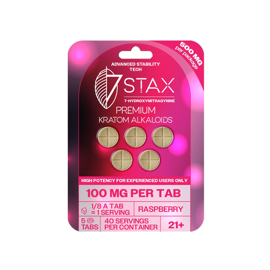 7STAX 7 HYDROXY RASPBERRY 500MG 5CT