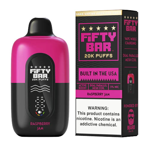 FIFTY BAR FRUITIA RASPBERRY JAM 20K|850058810805|Pack Of|5