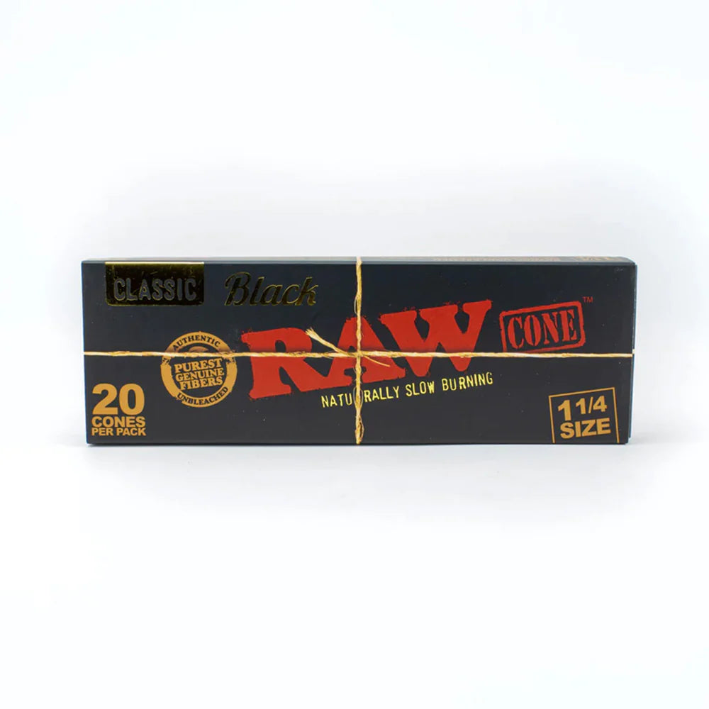 RAW CONE BLACK 1.25 SIZE