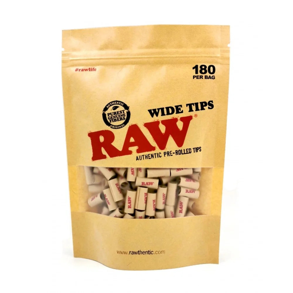 RAW PRE-ROLLED TIPS 180CT