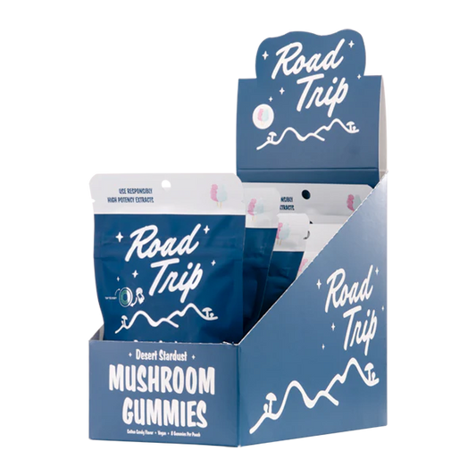 ROAD TRIP MUSHROOM GUMY COTTON CANDY 28GM|721750309952|Pack Of|30