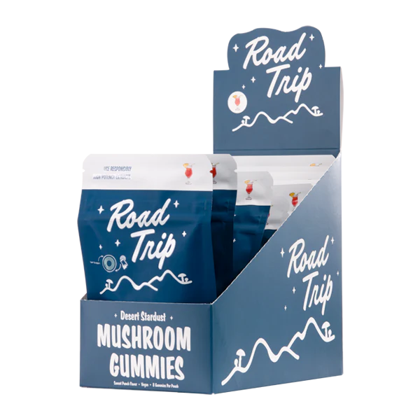 ROAD TRIP MUSHROOM GUMY SUNSET PUNCH 28GM|721750434531|Pack Of|30