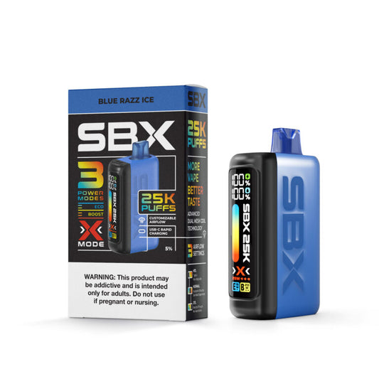 SBX 25K |SBX BLUE RAZZ ICE 25K|810100434533|Pack of 5