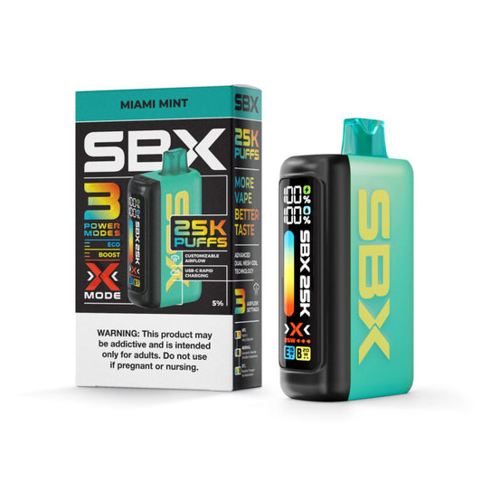 SBX 25K |SBX MIAMI MINT 25K|810100436285|Pack of 5