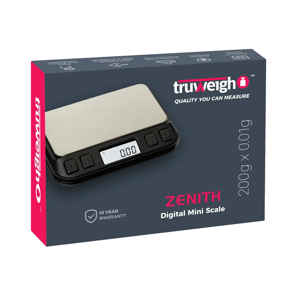 TRUWEIGH ZENITH DIGITAL MINI SCALE WHITE 200GX0.01G