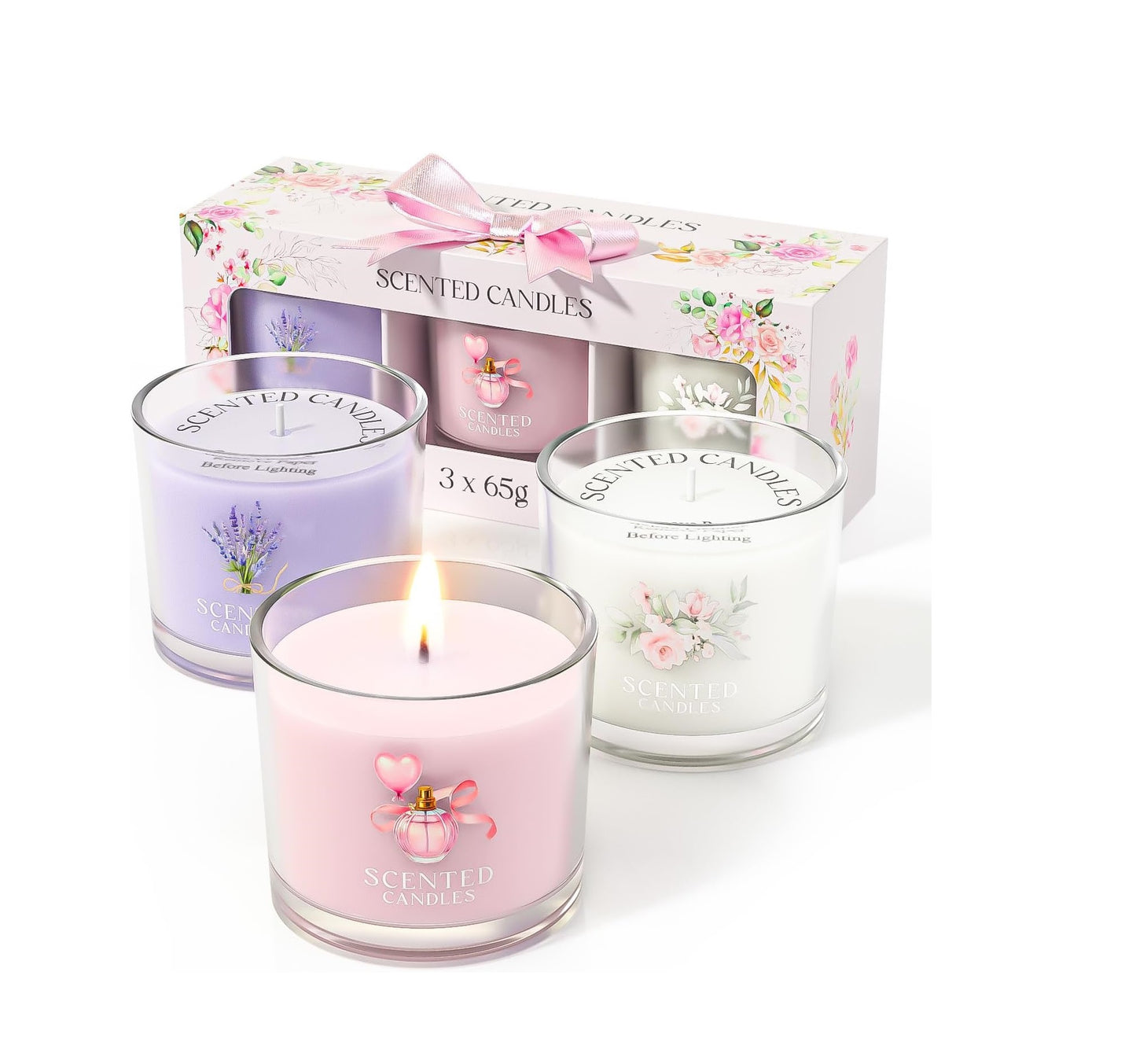 SCENTED CANDLES ASSTD 5OZ
