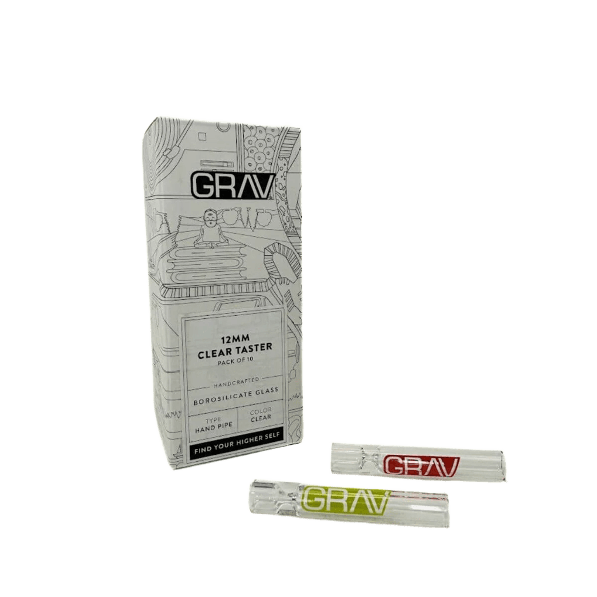 GRAV CLEAR CHILLUM 10CT 12MM