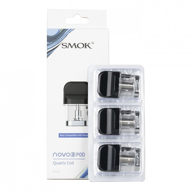 SMOK EMPTY POD 3PC NOVO QUARTZ COIL 1.4
