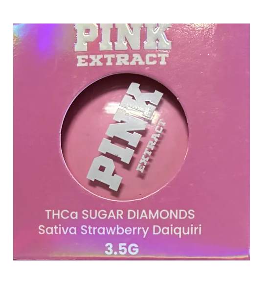 PINK EXTRACT THCA SUGAR DIAMOND STRWBERRY DAIQUIRI SATIVA 3.5G