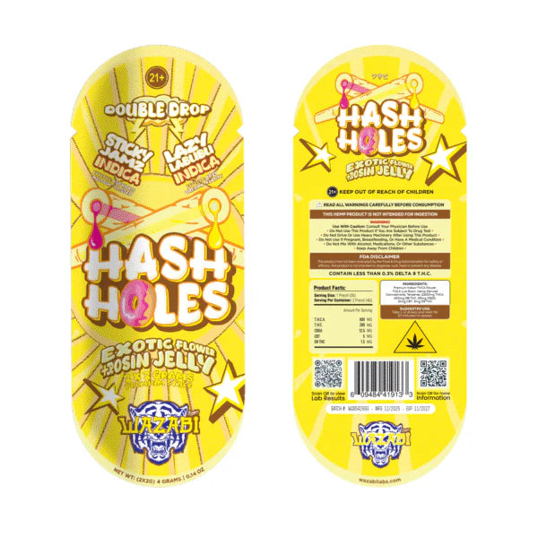 WAZABI DOUBLE DROP HASH HOLE STICKY JAMZ LAZY LABUBU FLWR INCA 2GM
