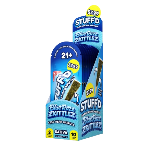 STUFF'D THCP PROLL BLUERAZZ ZKITTLEZ 1.25GM STVA 2CT